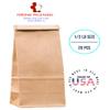 1/2 LB Size Brown No Window Tin Tie Bags 25 PCS 7 3/4 Inch (Length) x 3 3/8 Inch (Width). x 2 1/2 Inch (Gusset) Kraft Bakery Bags with No Window Resealable Tin Tie Tab Lock Poly-Lined Bags Kraft Paper Bags for Cookies, Coffee view 4