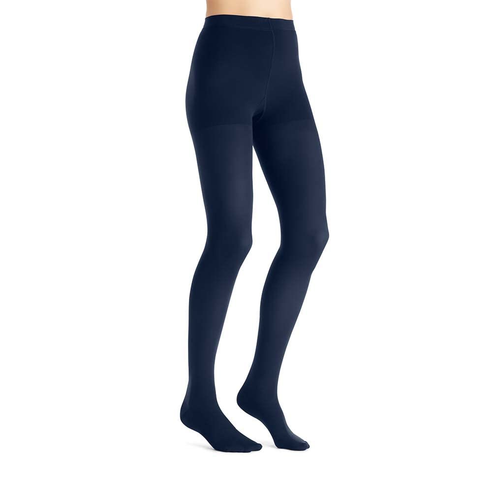 JOBST Opaque Compression Stockings, 20-30 mmHg, Waist High, Closed Toe, Midnight Navy, Large
