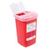 Alcedo Sharps Container for Home Use 1 Quart (1-Pack) | Biohazard Needle and Syringe Disposal | Small Portable Container for Travel and Professional Use view 1