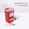 Alcedo Sharps Container for Home Use 1 Quart (1-Pack) | Biohazard Needle and Syringe Disposal | Small Portable Container for Travel and Professional Use view 3