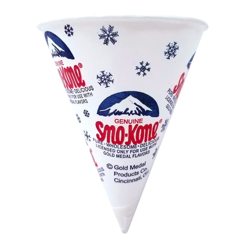Popcorn Supply Company Sno-Kone Cups 6 oz. (1,000/CS)