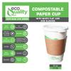 16 oz Compostable Paper Cups with White Flat Lids and Sleeves - Biodegradable Disposable White Paper Coffee Cups PLA Lined - Eco-friendly Hot and Cold Drinking Cups (300) view 2
