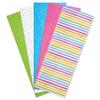 Birthday Stripes Tissue Paper Pack - Set of 20 Sheets, Stripes, Bright Pink, Blue & Green view 1