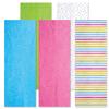 Birthday Stripes Tissue Paper Pack - Set of 20 Sheets, Stripes, Bright Pink, Blue & Green view 3