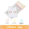 100 Pcs 4"6"+1.2" Clear Plastic Bags, Flat Cello/Cellophane Candy Bags for Bakery, Cookie, Dessert, Party Favor Packaging view 3