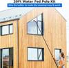 water fed pole kit window cleaning brush outdoor Window Cleaning Pole Cleaner Kit Water/Hose Pole Cleaning Brush Equipment Extendable 8m Outdoor Cleaning Tools Photovoltaic And Solar Panels view 3