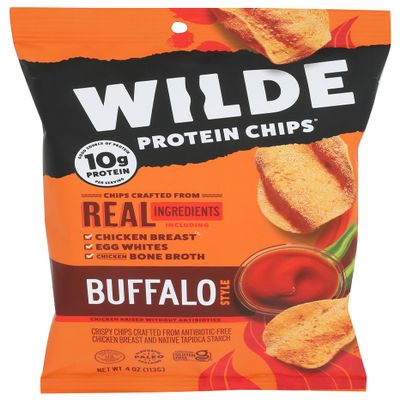 Wilde Snacks Chips Protein Buffalo 4 OZ