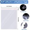 1000 pcs 12 x 16 Inches Large Clear Resealable Cellophane Bags for Packaging Products Bulk Self-sealing Gift Bags Self Adhesive Plastic Storage Shipping Bags for Gifts ,Clothes, Treats, Party Favor, Small Business view 4