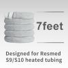 CPAP Hose Cover with Zipper Designed for Resmed S9/S10 Heated Tubing 7 Feet CPAP Tube Covers Reusable Comfort Fleece Tube Insulator Super Soft Washable Breathable Cover view 2