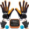 Finger Rehabilitation Training Robot Gloves,Hemiplegia Stroke Hand Therapy Equipment, Hand Exercisers Effectively relieves Hand Fatigue, Stiffness and Finger Joint Pain (XL,Yellow) view 1