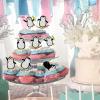 18Pcs Glitter Penguin Cupcake Toppers, Penguin Baby Shower Decorations, Penguin Birthday, Penguin Party Decorations,Baby Winter Onederland Supplies. view 3