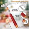 Aznrszy Back Scratcher with Detachable Heads, Metal Backscratchers Extendable for Women Men, Wider Claws/Wooden Handle/Massage Roller, Long Head Body Scratcher Massager view 2
