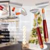 Aznrszy Back Scratcher with Detachable Heads, Metal Backscratchers Extendable for Women Men, Wider Claws/Wooden Handle/Massage Roller, Long Head Body Scratcher Massager view 3