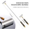 Aznrszy Large Back Scratcher for Women Men Extendable, Extra Wide Claw/Anti-Slip Long Handle/Massage Roller, Portable Metal Head Body Hand Scratcher Massager Tool view 4