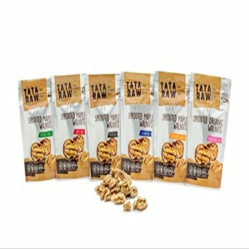 TATA RAW - Organic Sprouted Maple Walnuts 1LB VARIETY HOLIDAY PACK (1LB Pack of 7)