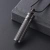 BIAIHQIE Cylinder Cube Cremation Jewelry for Human/Pet Ashes Funeral Keepsake Pendant Memorial Urn Necklace Holder Ashes view 2