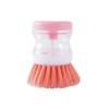 AAMMII Dishwashing Brush Automatic Liquid-Filling Self-Spraying Press-Type Pot-Washing Brush Washbasin Cleaning with Long-Handle Random view 1
