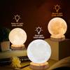 Light Therapy Lamp 10000 Lux, Happy Sunlight Lamps UV-Free with 3 Color Temperatures, Adjustable Brightness,Timer & Memory Function, Sun Lamp, Full Spectrum Light for Home, Office (Happy Moon Lamp) view 2