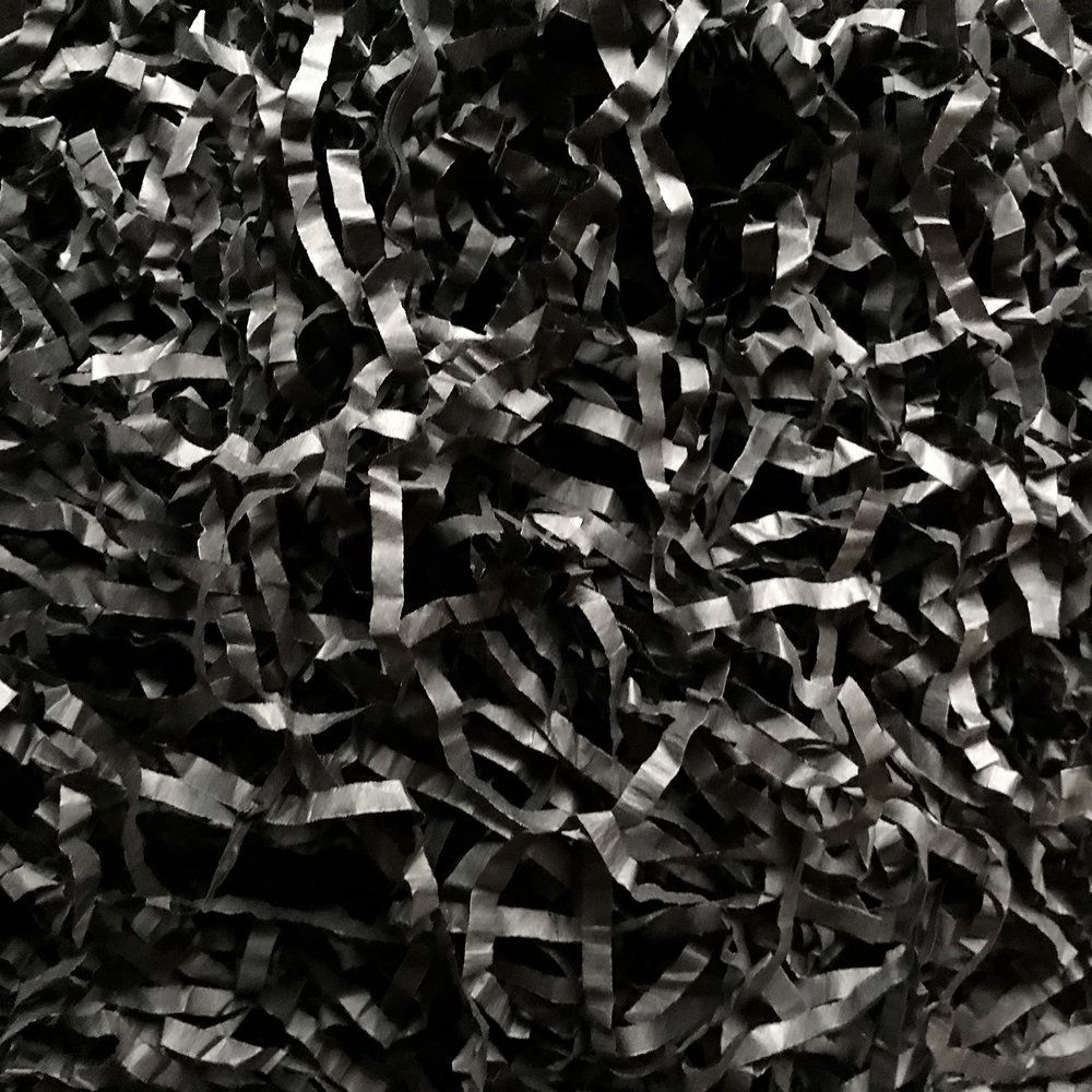 Inside My Nest Black Shredded Tissue Paper Shred Gift Box Hamper Acid-free Colorfast 60g