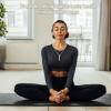 Breathing Necklace, Anxiety Relief Portable Stainless Steel Breathing Necklace for Meditation (Silver) view 3