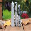 Shelf & Stone Rainbow Moonstone Crystal Tower Obelisk for New Beginnings, Healing. Raw & Natural. 4-5" inches Tall x 1 inch Wide. Handmade and Ethically Sourced. view 3