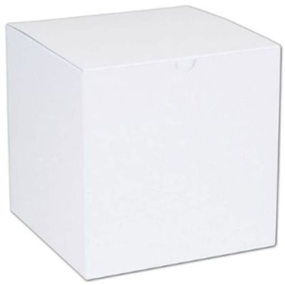 EGPChecks White One-Piece Gift Boxes 7 x 7 x 7