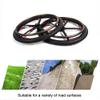 24inch Electric Wheelchair Replacement Wheels Accessories, Wheelchair Rear Wheels Assembly, Wear-Resistant Solid Tires, Magnesium Alloy Hub, Keyway: 6mm view 2