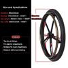 24inch Electric Wheelchair Replacement Wheels Accessories, Wheelchair Rear Wheels Assembly, Wear-Resistant Solid Tires, Magnesium Alloy Hub, Keyway: 6mm view 4