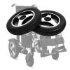 12inch Electric Wheelchair Replacement Wheels Parts, Wheelchair Rear Wheels Accessories, Non-Slip Solid Tires, Aluminum Alloy Hub, Keyway: 6mm view 1