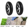 12inch Electric Wheelchair Replacement Wheels Parts, Wheelchair Rear Wheels Accessories, Non-Slip Solid Tires, Aluminum Alloy Hub, Keyway: 6mm view 2