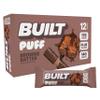 Built Bar, Puff Protein Bars, Brownie Batter Puff, 17g Protein Snacks, On-The-Go Bars, Only 140 Calories, 6g Sugar, Collagen, Gluten Free, 12 Count view 1