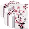 Spiareal 200 Pcs Disposable Bathroom Hand Towels Paper Guest Towels Floral Cherry Blossoms Guest Napkins for Bathroom Pink Paper Dinner Hand Napkins for Wedding Party Bridal Birthday view 1