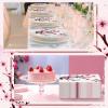 Spiareal 200 Pcs Disposable Bathroom Hand Towels Paper Guest Towels Floral Cherry Blossoms Guest Napkins for Bathroom Pink Paper Dinner Hand Napkins for Wedding Party Bridal Birthday view 4