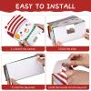 Faccito 18 Pcs Christmas Gift Boxes Bulk 3D Christmas Treat Theme Boxes for Cookie Goodie Snack Candy Favors Present with Handles Holiday Xmas Party Supplies(Face) view 2