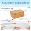 Shallive 15 Pcs Large Treat Boxes 9x6x6 Inch Brown Kraft Lunch Boxes with Handle Gift Bags For Baby Shower Birthday Party Supplies view 3