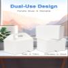Shallive 15 Pcs Large Treat Boxes 9x6x6 Inches White Gable Gift Boxes with Handle Kraft Lunch Boxes Recycled Paper Gift Bags Take Out Cookie Boxes Welcome Boxes Candy Bags For Wedding Supplies view 2