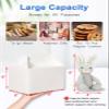 Shallive 15 Pcs Large Treat Boxes 9x6x6 Inches White Gable Gift Boxes with Handle Kraft Lunch Boxes Recycled Paper Gift Bags Take Out Cookie Boxes Welcome Boxes Candy Bags For Wedding Supplies view 4