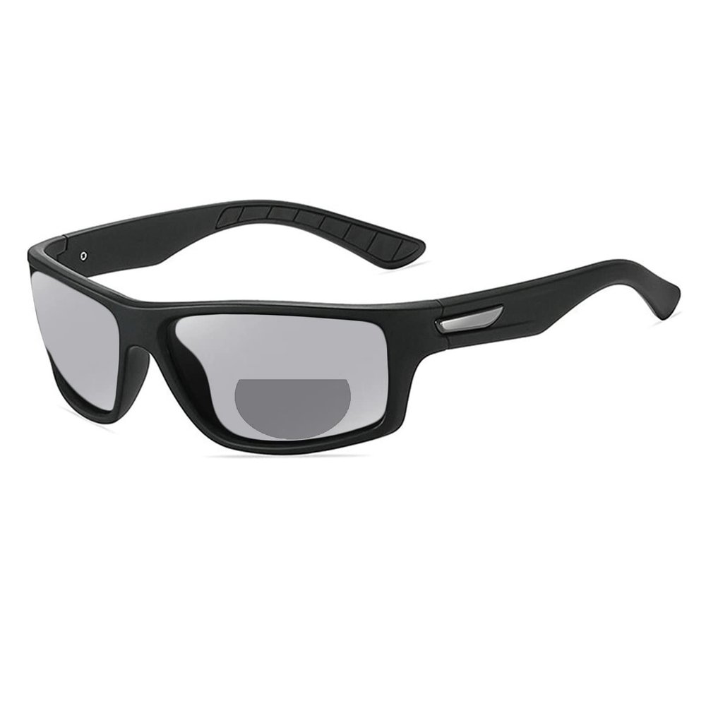 Men's Driving Photochromic Bifocal Reading Glasses 2022 Sports Transition Goggles Women Square Transition Reader Sunglasses (black, 3, multiplier_x)