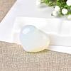 1PC 100% Natural Crystal Heart Shape White Crystal Tigers Eye Opal Gemstone Necklace Stone Crystal Gemstone Gift,Opal view 1