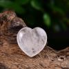 1PC 100% Natural Crystal Heart Shape White Crystal Tigers Eye Opal Gemstone Necklace Stone Crystal Gemstone Gift,Rock Crystal Quartz view 1