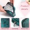 Bisanzoya Sanitary Napkin Storage Bags 4 Pcs Menstrual Cup Pouches Nursing Pad Holder Tampon Bags Portable Period Kit Bag Feminine Product Pouch for Girls for Pads and Tampons with Zipper view 3