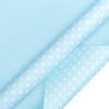 WRAPAHOLIC Reversible Wrapping Paper - Mini Roll - 17 Inch X 33 Feet - Baby Blue and Polka Dot Design for Birthday, Holiday, Wedding, Baby Shower view 2