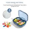 3 Compartment Pill Box, Moisture Proof Pill Case, Travel Pill Organizer for Pocket Purse, Daily Portable Medicine Vitamin/Fish Oil Box, Supplement Box, 2 Pack view 3