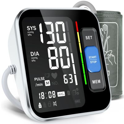 Blood Pressure Monitors for Home Use Upper Arm, Accurate Cuff 8.7-15.7 Monitor with Large Backlight Display 2 Users 240 Sets Memory & HR Detection, Digital BP Machine with Carrying Case