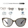 Outdoor Womens Transition Photochromic Bifocal Reading Glasses Cat Eye Reader Sunglasses driving safety magnifying glasses (leopard, 0, multiplier_x) view 2