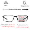 laureles Sports Bifocal Reading Glasses Men's Goggles Metal Sun Photochromic Full Frame Transition Reader (Black, 2, multiplier_x) view 2