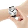 ViLoSa English Talking Watch Speaks The Time, Date or Alarm time for Elderly, Impaired Sight or Blind. White Face-Black Numbers with Stainless Expand Strap view 2