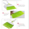 BSMstone Mini Broom and Dustpan Set-Mini Whisk Set for Desk, Housekeeping, Office, Kitchen, Pet Nest, etc.,Daily Cleaning Necessity Plastic Mini Dustpan Set (Light Green) view 3