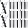300 Pcs Black and Clear 116 mm Tubes Pre Roll Tubes Pill Bottle Empty Plastic Bottles with Lids view 1