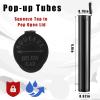 300 Pcs Black and Clear 116 mm Tubes Pre Roll Tubes Pill Bottle Empty Plastic Bottles with Lids view 2